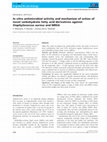 Research paper thumbnail of In vitro antimicrobial activity and mechanism of action of novel carbohydrate fatty acid derivatives against Staphylococcus aureus and MRSA