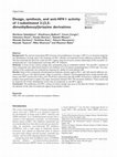 Research paper thumbnail of Design, synthesis, and anti-HIV-1 activity of 1-substituted 3-(3,5- dimethylbenzyl)triazine derivatives