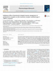 Research paper thumbnail of Inhibitory effect of positively charged triazine antagonists of prokineticin receptors on the transient receptor vanilloid type-1 (TRPV1) channel