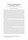 Research paper thumbnail of Kalaja and A.M.F. Barcelos   “Beliefs about second language acquisition: learner” In: C.A. Chapelle (ed.) The encyclopedia of applied linguistics. Malden, MA: Wiley-Blackwell. 