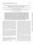 Research paper thumbnail of Characterization of protein-protein interactions involved in iron reduction by Shewanella oneidensis MR-1