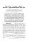 Research paper thumbnail of A Comparison of Techniques Employed in Detection of Avian Malaria Infection, South Africa