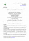 Research paper thumbnail of Knowledge, Attitude and Practices regarding tuberculosis among slum pockets of western Mumbai: a cross sectional study Running title: KAP of TB in Western Mumbai