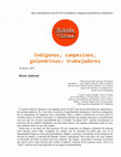 Research paper thumbnail of Indígenas, campesinos, golondrinas: trabajadores