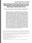 Research paper thumbnail of Disturbed hepatic carbohydrate management during high metabolic demand in medium-chain acyl-CoA dehydrogenase (MCAD)-deficient mice