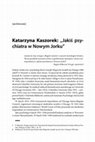 Research paper thumbnail of Katarzyna Kaszorek – „Jakiś psychiatra w Nowym Jorku”