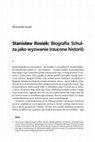 Research paper thumbnail of Stanisław Rosiek – Biografia Schulza jako wyzwanie (rzucone historii)