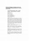 Research paper thumbnail of Emotional Intelligence, Emotional Labour and Organisational Citizenship Behaviour in service environments