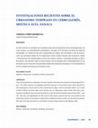 Research paper thumbnail of Investigaciones recientes sobre el urbanismo temprano en Cerro Jazmin Mixteca Alta Oaxaca