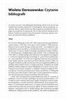 Research paper thumbnail of Wioleta Dereszewska – Czytanie bibliografii