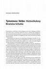 Research paper thumbnail of Tymoteusz Skiba – Homunkulusy Brunona Schulza