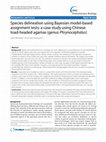 Research paper thumbnail of Species delineation using Bayesian model-based assignment tests: a case study using Chinese toad-headed agamas (genus Phrynocephalus)