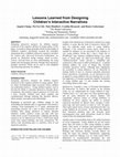 Research paper thumbnail of Lessons Learned from Designing Children’s Interactive Narratives