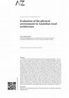 Research paper thumbnail of Evaluation of the physical environment in Anatolian rural architecture