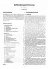 Research paper thumbnail of Echtzeitprogrammierung