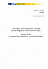 Research paper thumbnail of FRA Opinion on the impact on fundamental rights of the proposal for a revised Eurodac Regulation