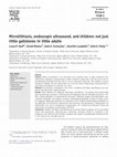 Research paper thumbnail of Microlithiasis, endoscopic ultrasound, and children: not just little gallstones in little adults