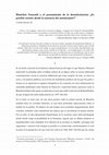 Research paper thumbnail of Blanchot, Foucault y el pensamiento de la desarticulación: ¿Es posible resistir desde la ausencia del autor/sujeto?