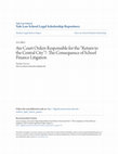 Research paper thumbnail of Are Court Orders Responsible for the 'Return to the Central City'? The Consequence of School Finance Litigation