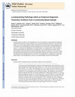 Research paper thumbnail of Locating eating pathology within an empirical diagnostic taxonomy: Evidence from a community-based sample