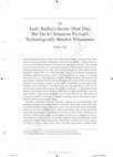 Research paper thumbnail of 'Lady Audley's Secret: How Does She Do It? Sensation Fiction's Technologically Minded Villainesses'