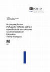 Research paper thumbnail of As preposições em Português: Reflexão sobre a experiência de um minicurso na Universidade de Estocolmo