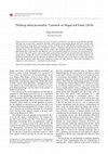 Research paper thumbnail of Thinking about personality: Comment on Hogan and Foster (2016)