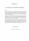 Research paper thumbnail of LA DANSE: SES CONTEXTES ET SES RÉCITS