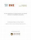 Research paper thumbnail of On the identification of optimal partition and optimal solutions for semidefinite optimization