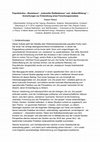 Research paper thumbnail of Populärkultur, " Resistance " , " kultureller Radikalismus " und " Selbst-Bildung " – Anmerkungen zur Entwicklung eines Forschungsansatzes