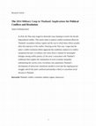 Research paper thumbnail of The 2014 Military Coup in Thailand: Implications for Political Conflicts and Resolution