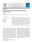 Research paper thumbnail of The opportunities and responsibility for carbon cycle science in the U.S