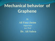 Research paper thumbnail of Mechanical Behavior  of Graphene