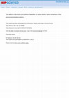 Research paper thumbnail of The Effects of Economic and Political Integration on Power Plants' Carbon Emissions in the Post-Soviet Transition Nations The effects of economic and political integration on power plants' carbon emissions in the post-soviet transition nations