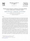 Research paper thumbnail of Marginal mafic intrusions as indicators of downslope draining of dense residual melts in anorthositic diapirs?