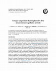 Research paper thumbnail of Isotopic composition of atmospheric Fe: first measurements in pollution aerosols