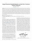 Research paper thumbnail of Integral Abutment-Backfill Behavior on Sand Soil—Pushover Analysis Approach