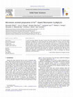 Research paper thumbnail of Microwave assisted preparation of Eu 2þ -doped Åkermanite Ca 2 MgSi 2 O 7