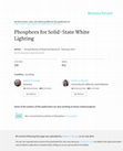 Research paper thumbnail of Phosphors for Solid-State White Lighting