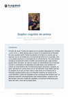 Research paper thumbnail of Duplex cognitio de anima