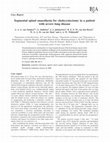 Research paper thumbnail of Segmental spinal anaesthesia for cholecystectomy in a patient with severe lung disease