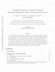 Research paper thumbnail of Convergent sequences of dense graphs I: Subgraph frequencies, metric properties and testing