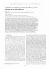 Research paper thumbnail of Applicability of prewhitening to eliminate the influence of serial correlation on the Mann-Kendall test