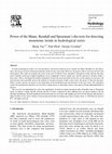 Research paper thumbnail of Power of the Mann–Kendall and Spearman's rho tests for detecting monotonic trends in hydrological series