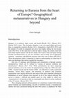 Research paper thumbnail of Returning to Eurasia from the heart of Europe? Geographical metanarratives in Hungary and beyond