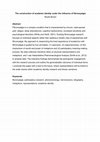 Research paper thumbnail of The construction of academic identity under the influence of fibromyalgia