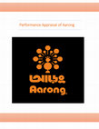 Research paper thumbnail of Performance Appraisal of Aarong