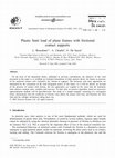 Research paper thumbnail of Plastic limit load of plane frames with frictional contact supports