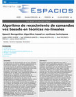 Research paper thumbnail of Algoritmo de reconocimiento de comandos voz basado en técnicas no-lineales