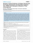 Research paper thumbnail of Boosting In Planta Production of Antigens Derived from the Porcine Reproductive and Respiratory Syndrome Virus (PRRSV) and Subsequent Evaluation of Their Immunogenicity